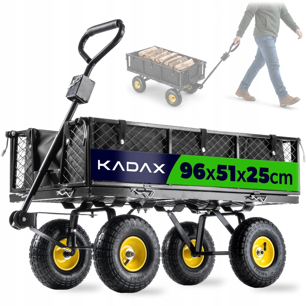 PREPRAVNÝ VOZÍK NA ZÁHRADNÝ PRÍVES KADAX 300 KG