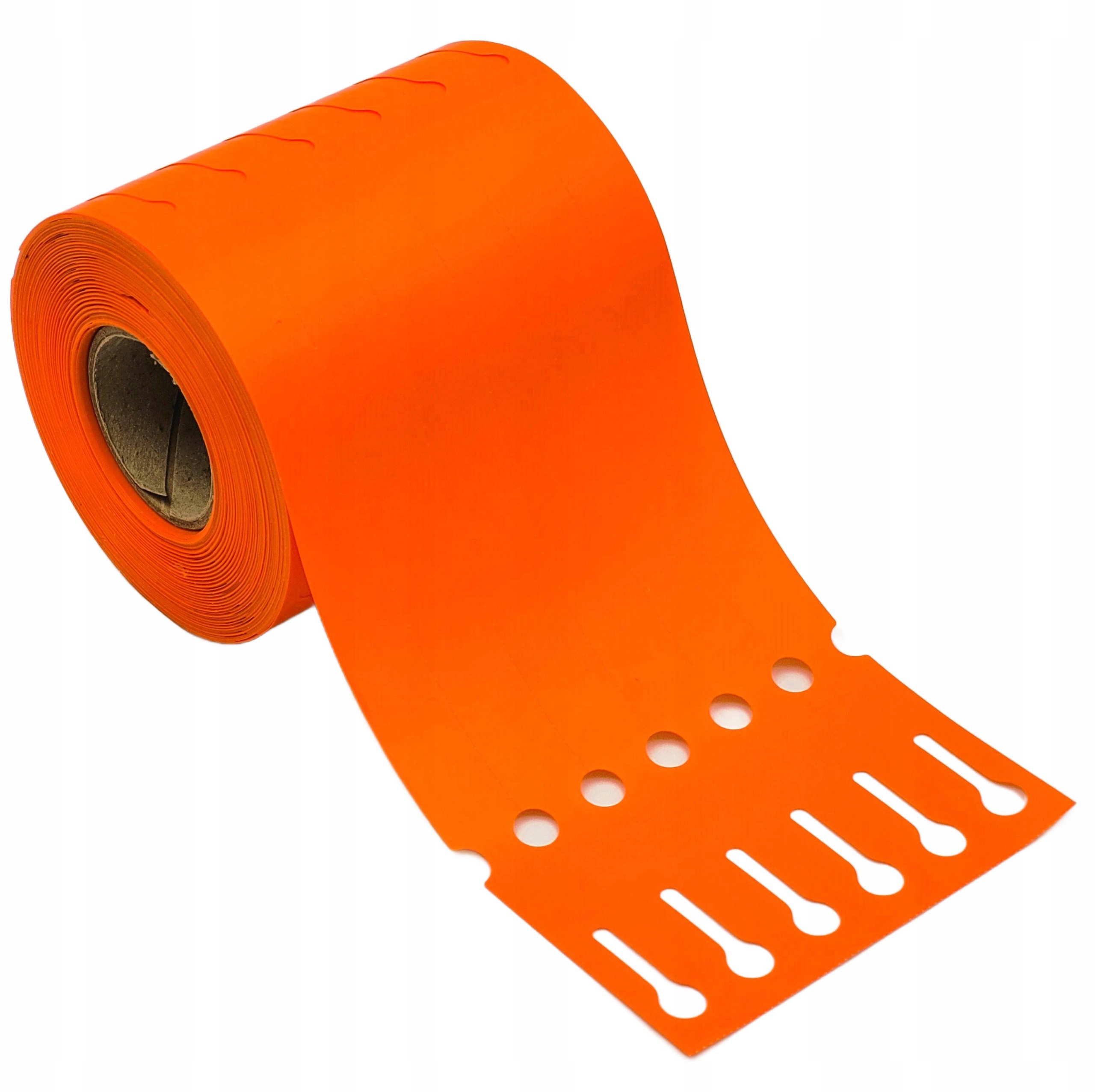 Záhradnícke/sadové štítky s okrúhlou konštrukciou ORANŽOVÉ 160 mm x 17 mm (17x160)