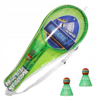 Športová hračka - 1 pár farebnej reflexnej palety pre badminton H6508 s 2 loptičkami pre