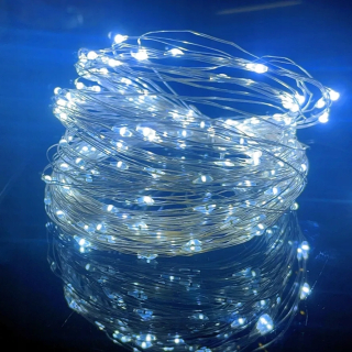 Svetelný stĺp do záhrady - 10/6ks 10m/20m LED reťazce LIGHS SLETY USB Copper Wire Garland Fairy Lights
