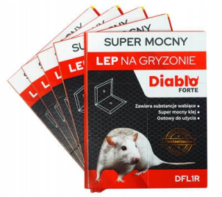 Repelent, plašič pre zvieratá - 10 ks lepivé pasce Diablo Forte myši potkany 40x25cm xxl najväčší