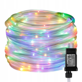 Svetelný stĺp do záhrady - 100/200/300 LED lano struny svetlá Vodotesné drôtené trubica na drôte
