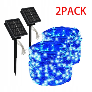 Svetelný stĺp do záhrady - 100/12/300led solárne struny svetlá vonkajšie svetlá s vodouproof