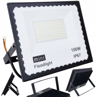 Záhradné halogény - 100W LED SVETLOMET TENKÉ HALOGÉNOVÉ SVETLO VONKAJŠIE VODOtesné