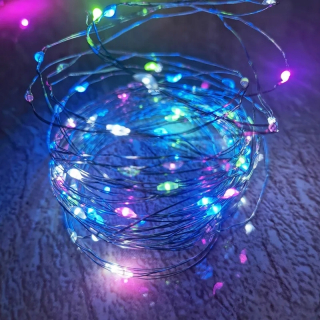 Svetelný stĺp do záhrady - 10PCS 5M LED Fairy Light Medené drôtené svetlo nočné svietidlo Vodotesné