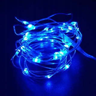 Svetelný stĺp do záhrady - 10ks vianočné svetlá medený drôt LED reťazca Light Fairy Garlands