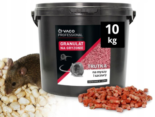 Repelent, plašič  pre zvieratá - 10 kg myšacie jedovaté potkany granuly pre myši potkany účinné Vaco Pro