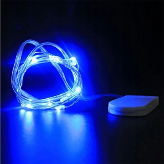Svetelný stĺp do záhrady - 10ks LED LED medené drôtené strunové svetlá s batériou Girland Fairy Light