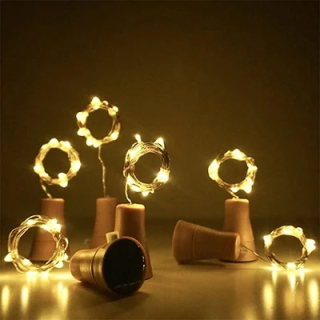 Svetelný stĺp do záhrady - 10ks/LED LED solárne slnečné fľaše Light 2m 20led Copper Cork Fairy Lights