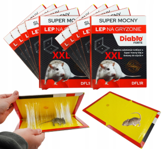 Repelent, plašič pre zvieratá - 10x lepivý pasca xxl palica myši myši potkany labky veľké silné hlodavné lepidlo
