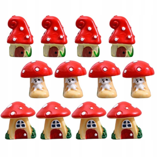 Dekorácia do záhrady - 12 ks. Realistický výzdoba trávniku mimo huby