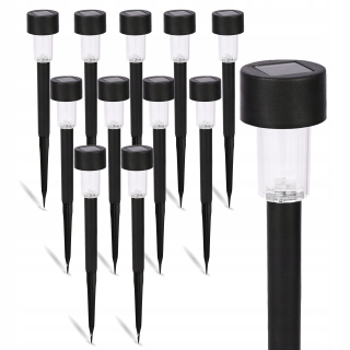 Solárna zapichovacia záhradná lampa - 12x solárne LED pozemné záhradné svietidlo