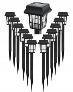 Solárna zapichovacia záhradná lampa - 12x záhradná lampa solárna lampa poháňaná studená