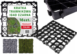 Rošty,povrchy do záhrady - 16x parkovacia mriežka príjazdová mriežka trávnik parkovacia chodník 4 cm vchod
