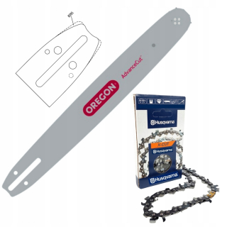 Reťaz na pílu - 1x husqvarna reťazec pre SAW + 1X Guide - 15 " / 325 / 1,5 mm 64 buniek