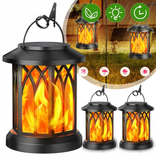 Solárna zapichovacia záhradná lampa - 2 kusy nepremokavého slnečného svetla záhradné osvetlenie s plameňovým efektom