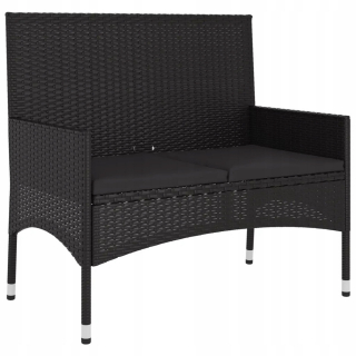Záhradná lavica, lavička - Drevená záhradná lavica s operadlom + vankúš