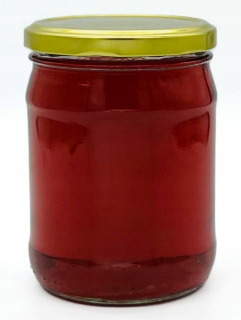 Poháre na med - 20 x pohárov 500 ml pre medový jam šalát s čiapkou