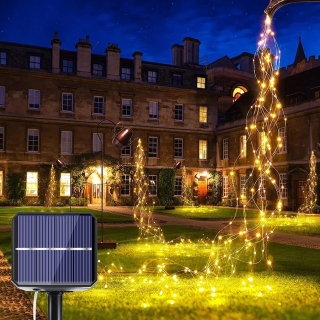 Svetelný stĺp do záhrady - 200/600 LED diódy Solar Vine Branch Light Light Outdoor Solar Wire Wire Light