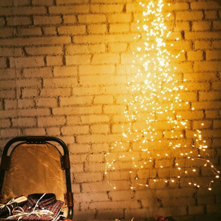 Svetelný stĺp do záhrady - 200/600LED Plug in Waterfall String Svetelný cencúľ Fairy Light Medený drôt