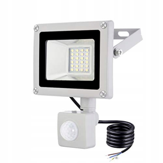 Záhradné halogény - 20W LED reflektor s pohybovým senzorom, vodeodolný