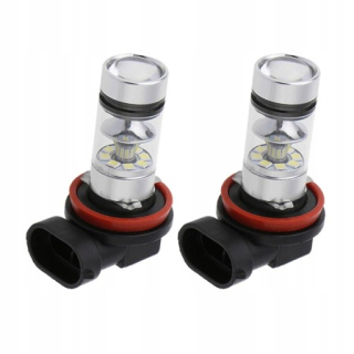 Záhradná žiarovka - 2x H11 / H11 100W 8000K Biele LED žiarovky