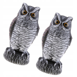 2x Konečná socha LaBiky Sowa Strach o Wróble False Owl