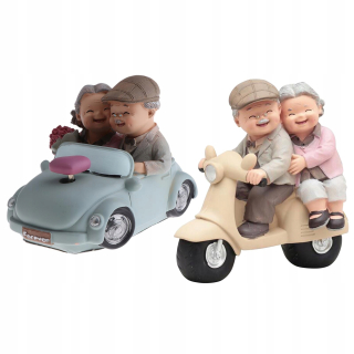 2pc živici Miniatúrny figurín milovník pár socha