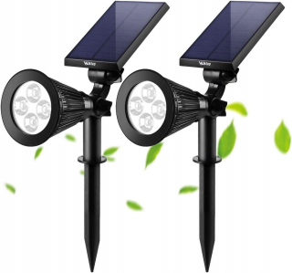 Solárna zapichovacia záhradná lampa - Stallco S-47454 kovový priamy meč