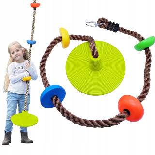 Záhradné ihrisko - 2v1 Hojdacie lezecké lano pre deti 45110 LI