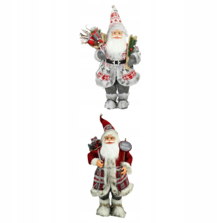 2x figúrky dekorácie Santa Claus