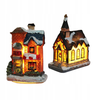 2x miniatúrna vianočná dekorácia