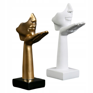 2x moderná figurína abstraktná socha figurína