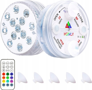 Bazénové osvetlenie - 2x osvetlenie poddajného bazénu LED bazéna