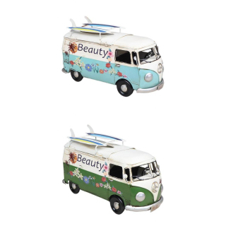 2x hodvábny papierový model autobusu ozdoby z hodvábneho papiera