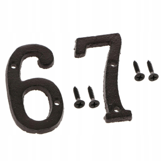 2x tanier s číslicou pre dvere, nálepka zapnutá