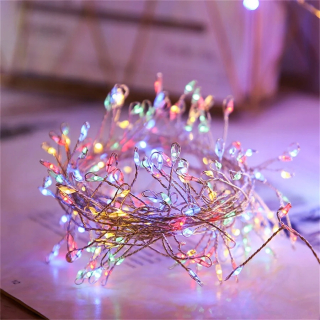 Svetelný stĺp do záhrady - 20m tuya LED reťazce svetlá WS2812B Copper Wire Svetlá RGBIC
