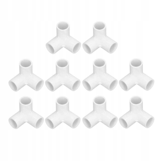 Zavlažovací systém - 3 -cestné potrubné tvarovky PVC Lett Connector Multifunktný