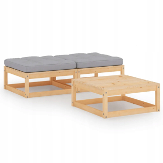 Záhradná zostava nábytku - Way Garden Set Table 70x70 cm a 2 predseda Anna