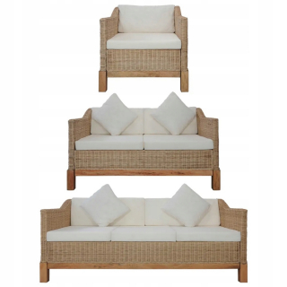 Záhradná zostava nábytku - Záhradný nábytok Karra Sofa 2 sedadlá 2 Poufs Table