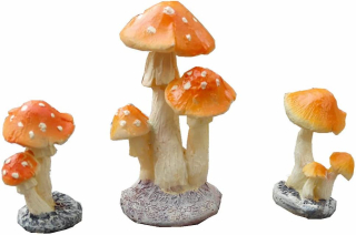 Dekorácia do záhrady - 3 ks. Dekorácia záhradnej rozprávky miniatúr