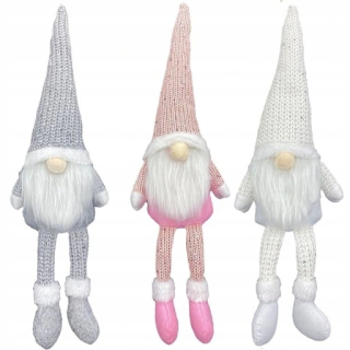 3 kusy plnené vianočné bábiky Gnome dekorácie
