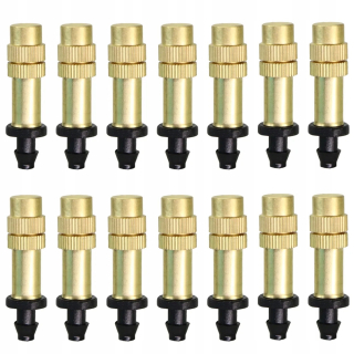 Zavlažovanie záhrady - 30-300PCS 1/4'' záhradná mosadzná tryska na zavlažovanie