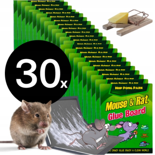 30X PASCA NA MYŠI PASCA NA KÚPIŤ PASCA SILNÉ SILNÉ GLUE HOPPARK