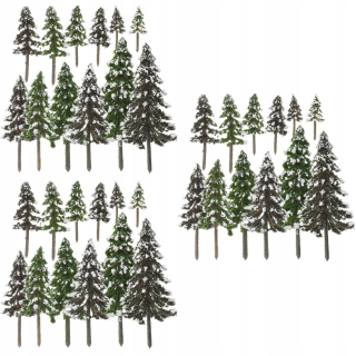Dekorácia do záhrady - 36 ks. Miniatúrne stromy. Modely Micro Trees