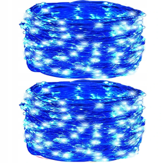 Svetelný stĺp do záhrady - 360 -kladné solárne struny svetlá Vily Lights Copper Wire Lights 8 Mases