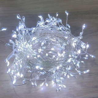 Svetelný stĺp do záhrady - 3 m 6m 9 m rozprávkové svetlá 8 Mases Copper Wire Girland 100/300led