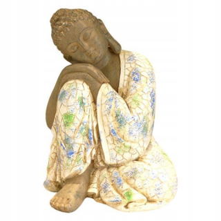 3x figurína spiaceho Buddha sochárstvo zo živicovej