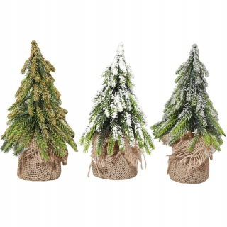 3x vianočný stromček umelý vianočný stromček dekorácia 20 cm