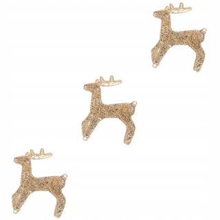 3x sviatočná párty dekorácia Reindeer Elks Decor